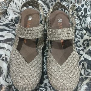 Brand New w/o tag Bernie Mev Weave wedges.